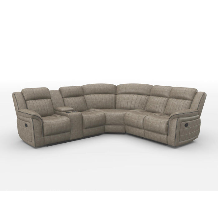 Centeroak Sandy Brown LAF Reclining Sectional