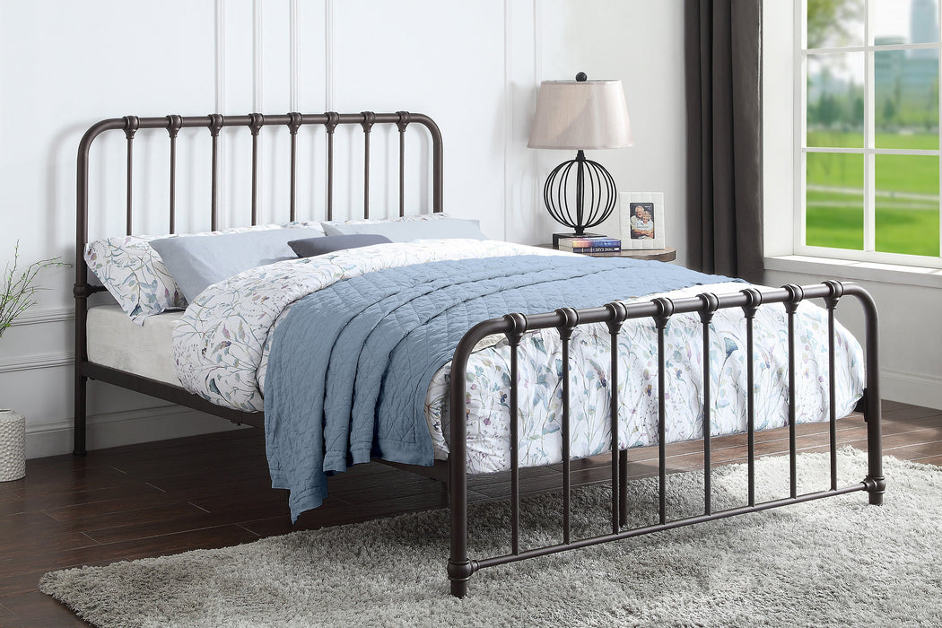 Bethany Dark Bronze Full Metal Platform Bed