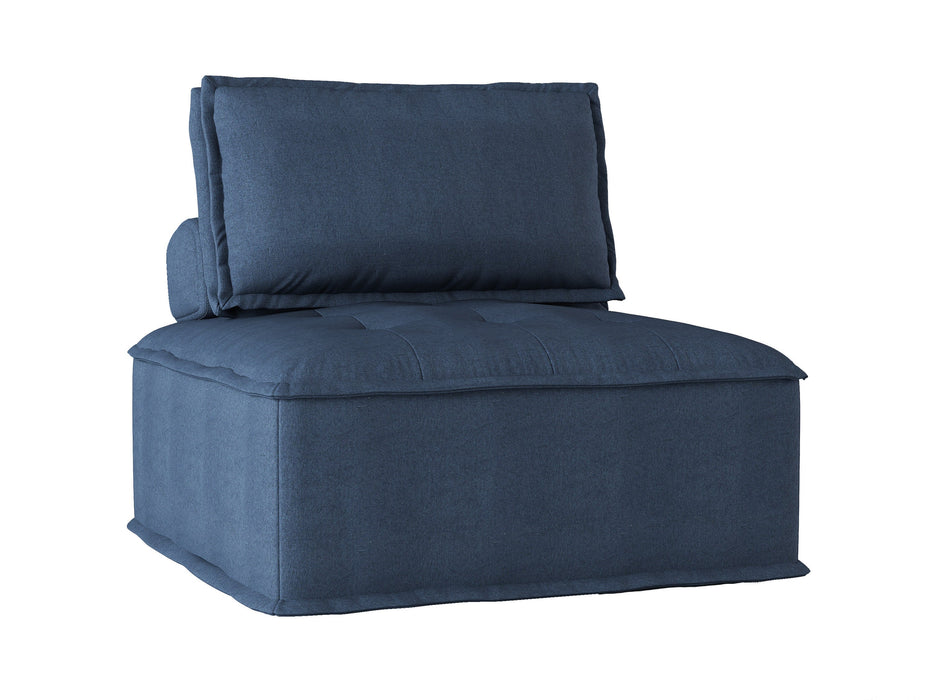 Ulrich Blue Modular Loveseat