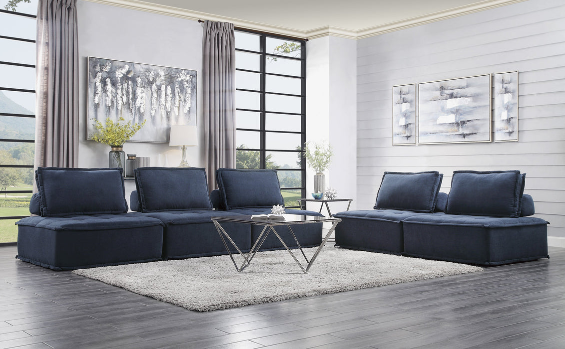 Ulrich Blue Modular Sofa