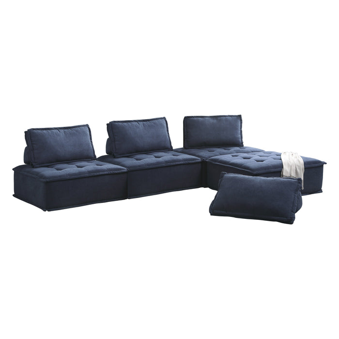 Ulrich Blue Modular 4-Piece Modular Sectional