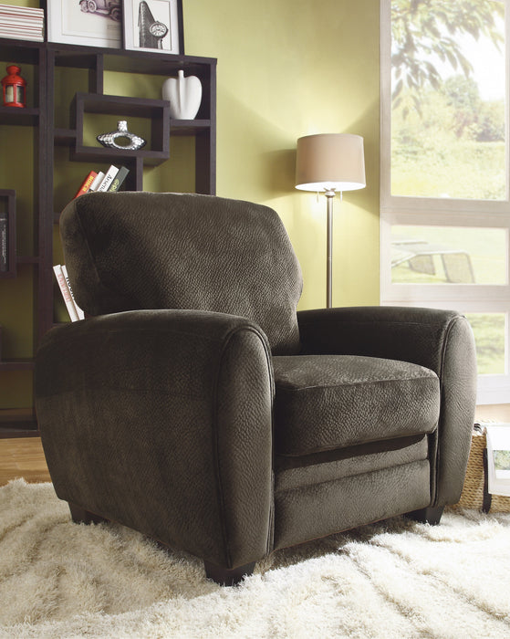 Rubin Chocolate Faux Leather Chair