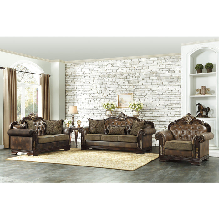 Croydon Dark Cherry Living Room Set