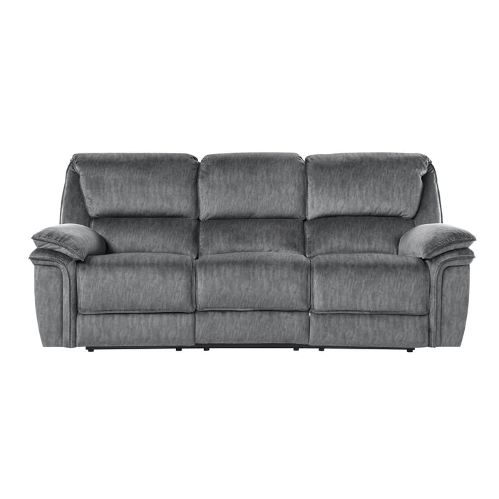 Muirfield Gray Double Reclining Sofa