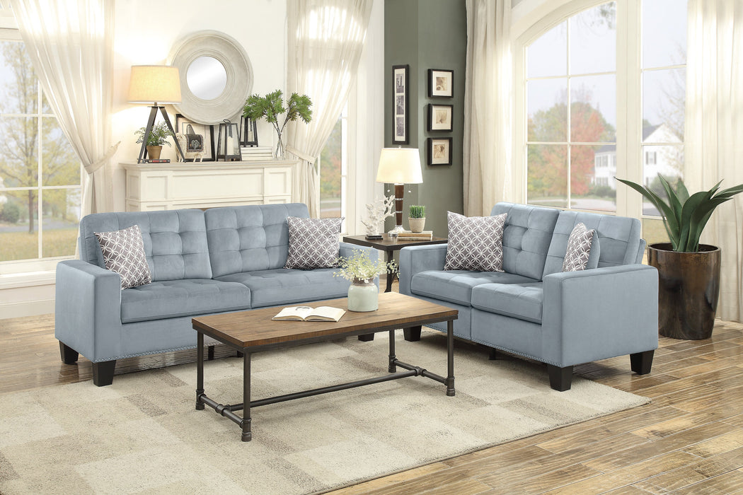 Lantana Gray Loveseat