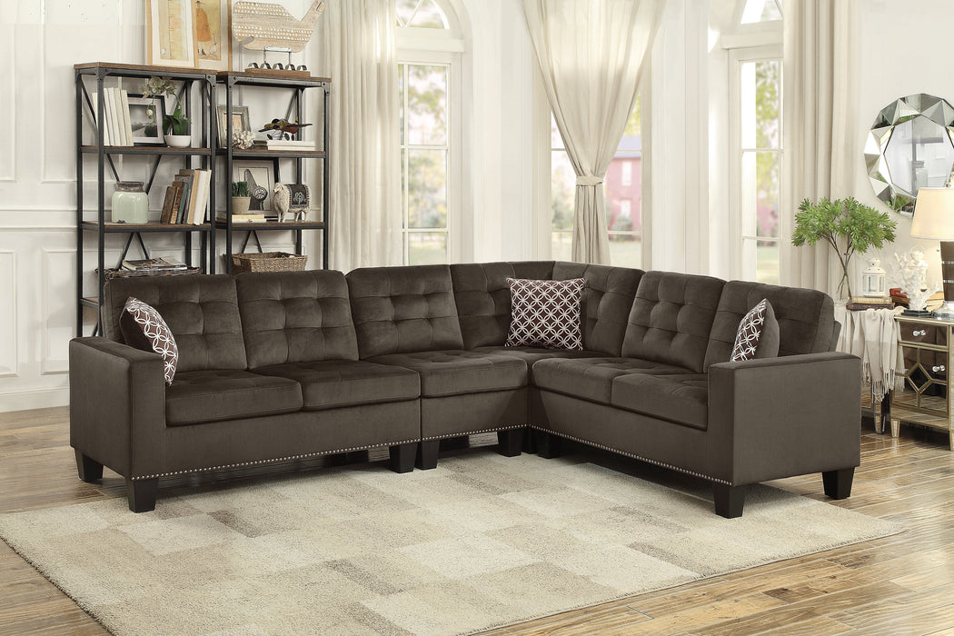 Lantana New Chocolate Reversible Sectional