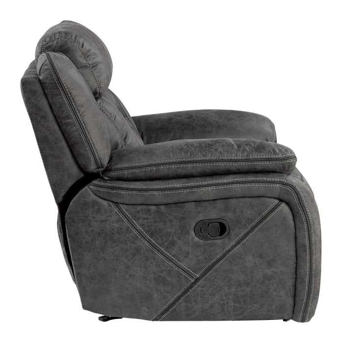 Madrona Hill Gray Glider Reclining Chair