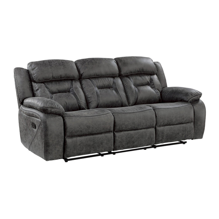 Madrona Hill Gray Double Reclining Sofa