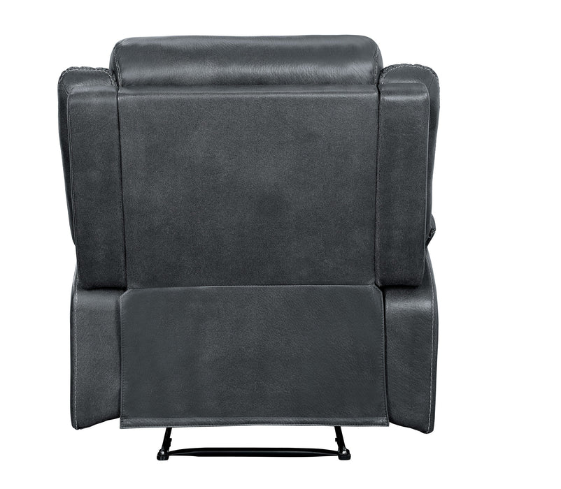 Yerba Gray Microfiber Lay Flat Reclining Chair