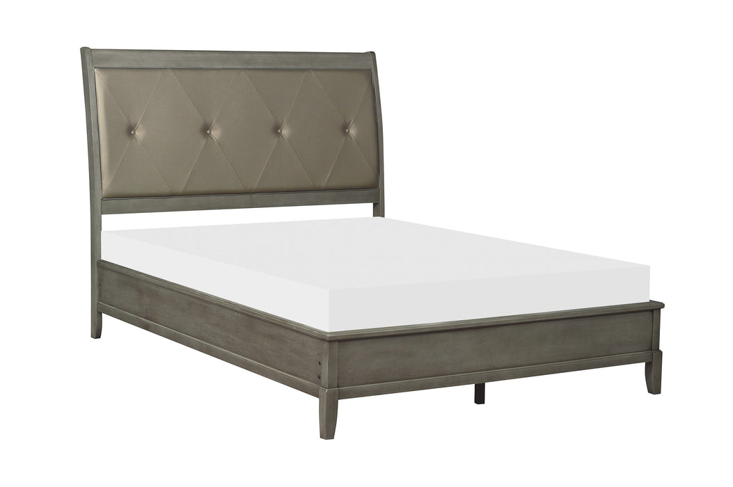 Cotterill Gray Upholstered Panel Youth Bedroom Set