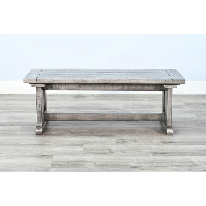 Purity Craft Wood Side Bench Gray