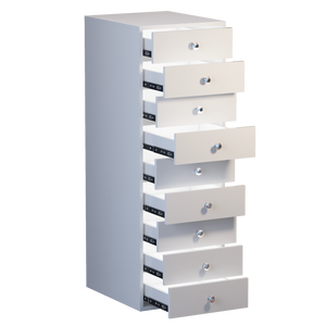 VANITII 9-Drawer Makeup Vanity Storage Unit with Lights