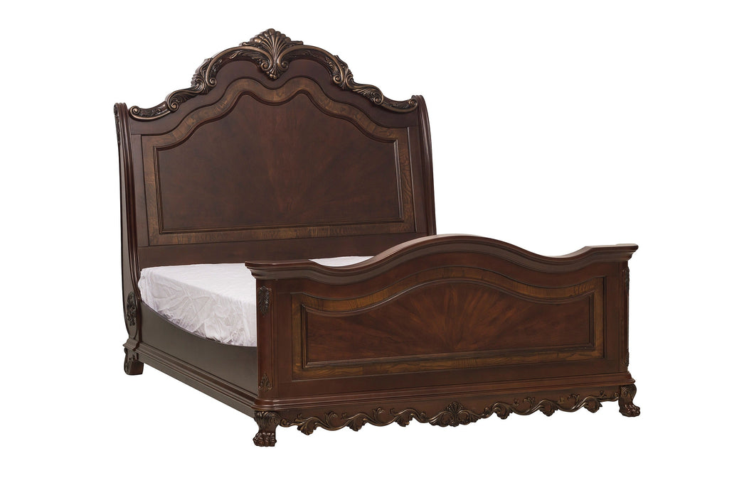 Deryn Park Cherry Queen Sleigh Bed