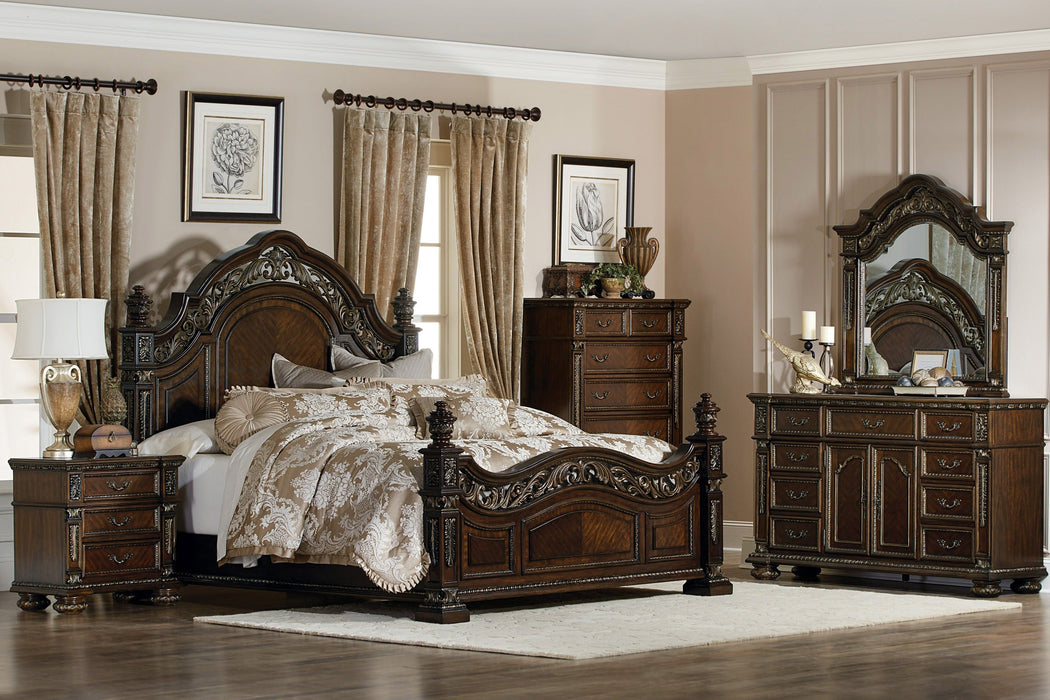 Catalonia Cherry Poster Bedroom Set