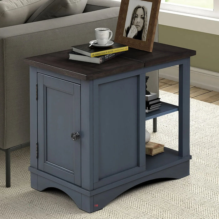 Modern Furniture - Americana Modern Chairside Table in Denim - AME#06-DEN