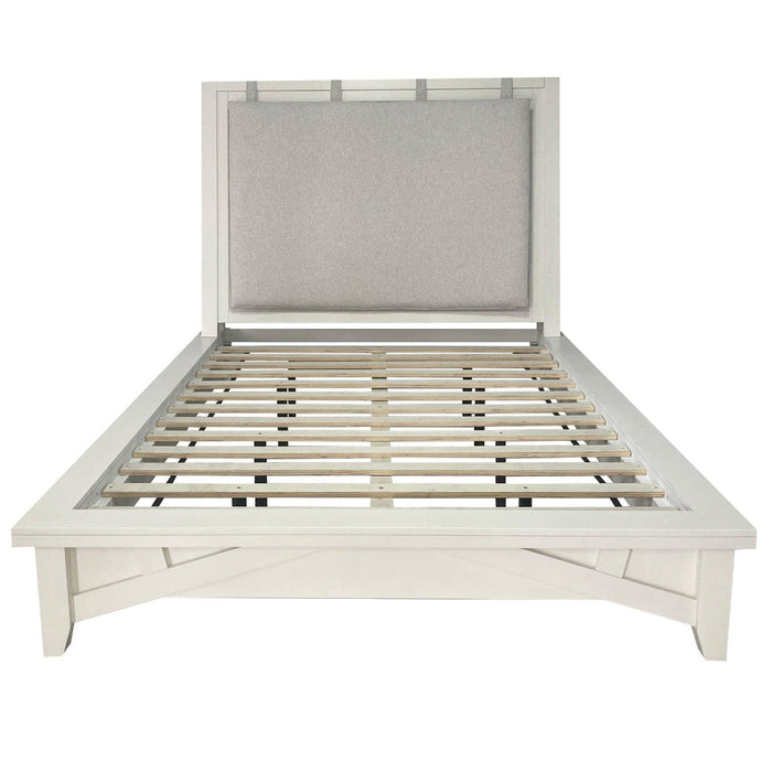 Modern Furniture - Americana Modern Queen Platform Bed in Cotton - BAME#1150-3-COT