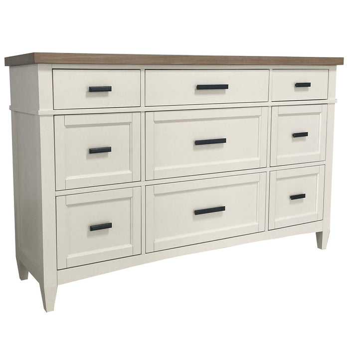 Modern Furniture - Americana Modern 9 Drawer Dresser in Cotton - AME#21689-COT