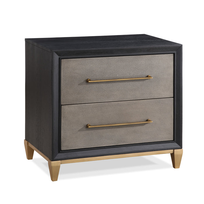 Payson Black/Brown Nightstand