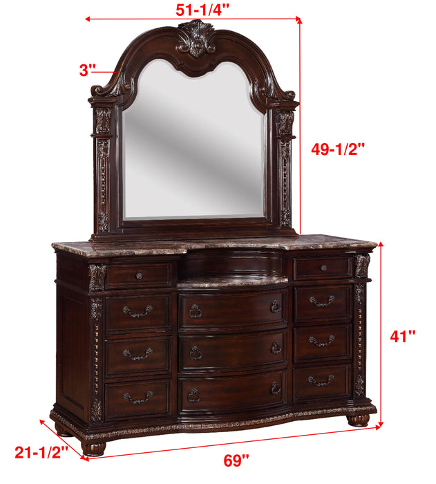 Stanley Cherry Brown Dresser