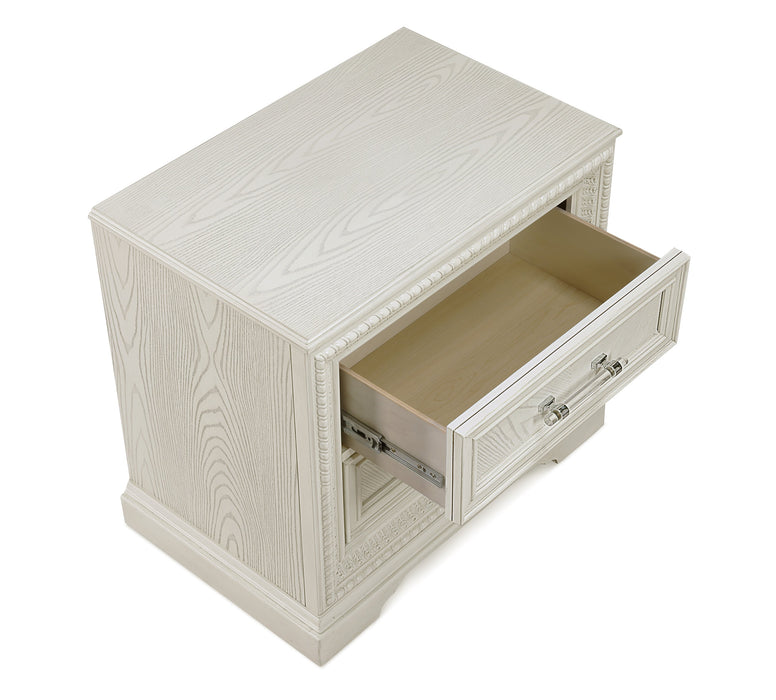 Alexandria Whitewash Nightstand