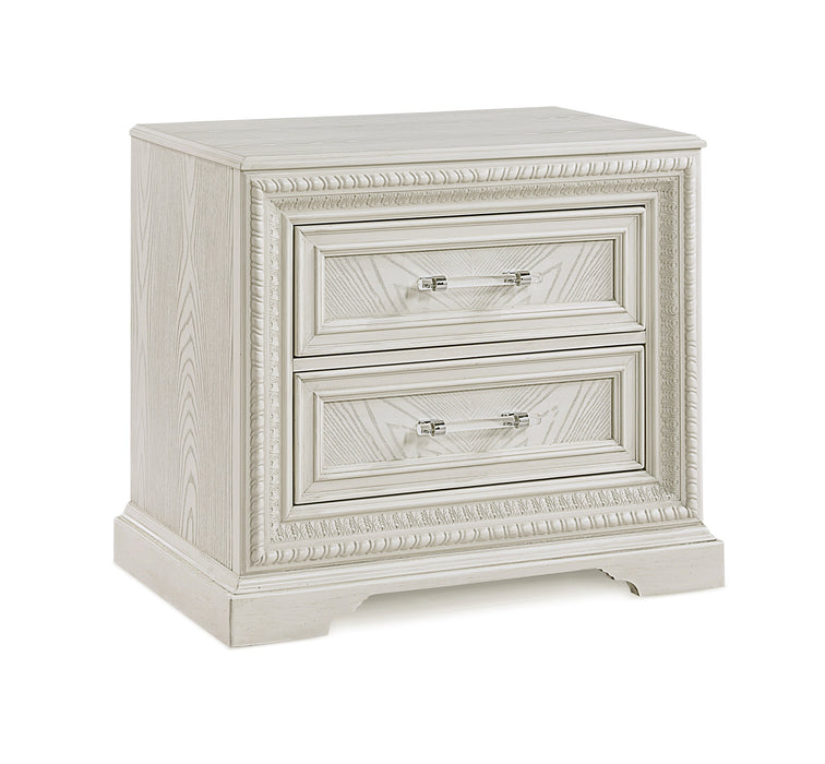 Alexandria Whitewash Nightstand