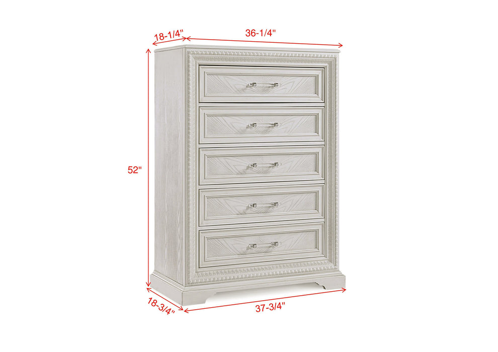 Alexandria Whitewash Chest