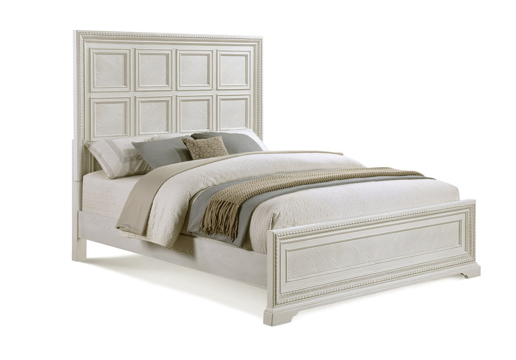 Alexandria Whitewash Panel Bedroom Set