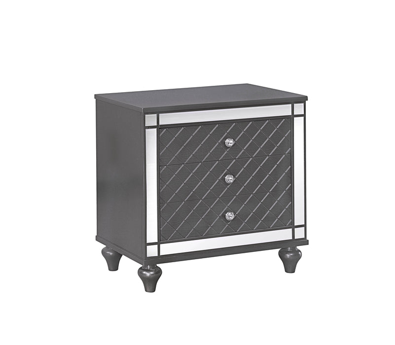 Refino Gray Nightstand