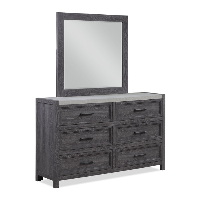 Madsen Gray Dresser Mirror