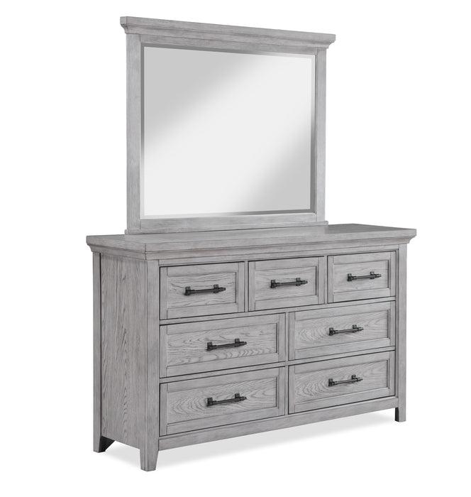 Beckett Rustic Gray Dresser Mirror