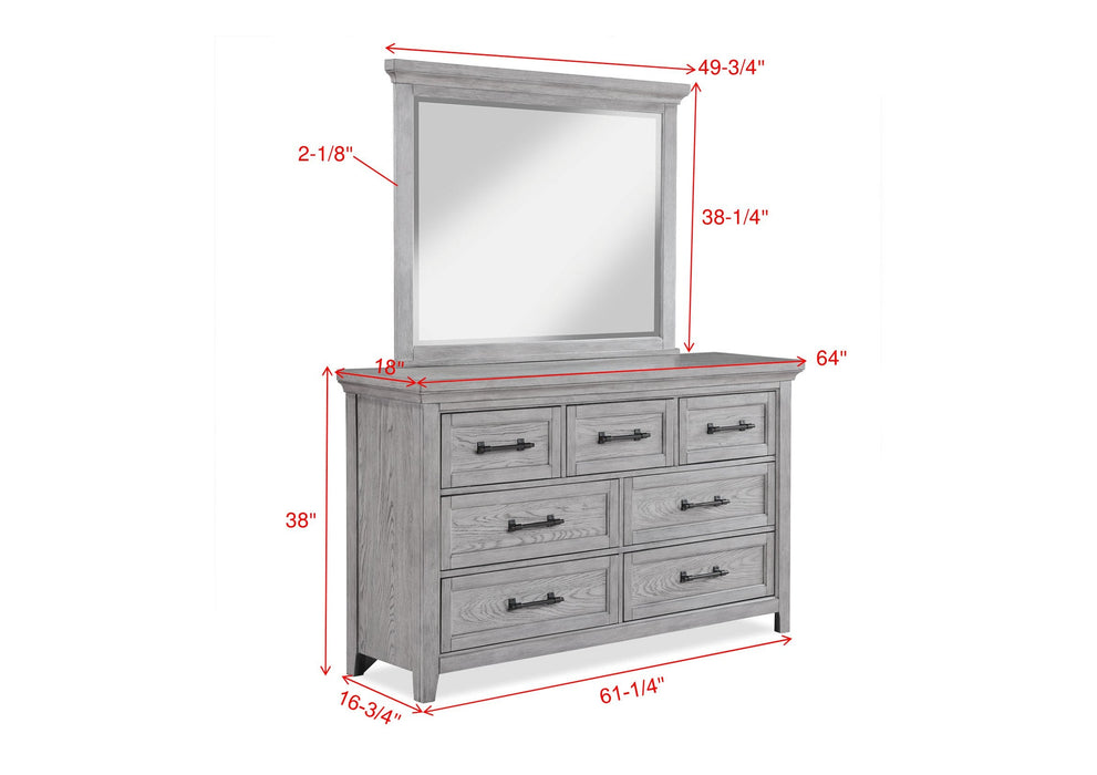 Beckett Rustic Gray Dresser