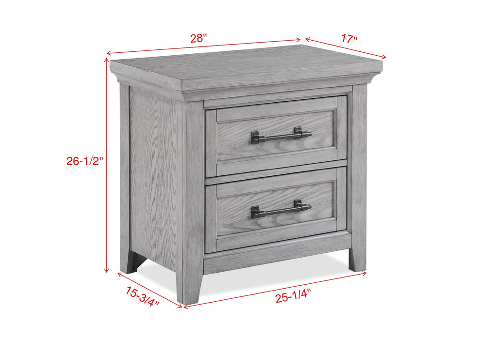 Beckett Rustic Gray Nightstand