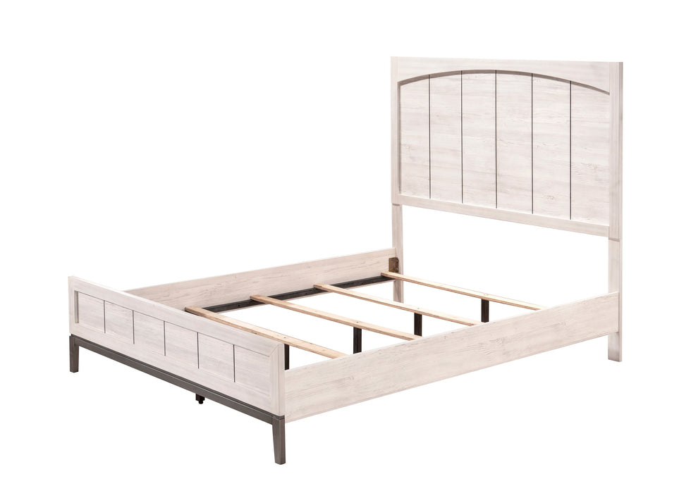 Veda Chalk King Panel Bed