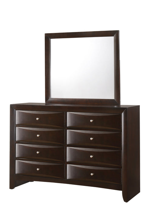 Emily Dark Cherry Storage Platform Bedroom Set