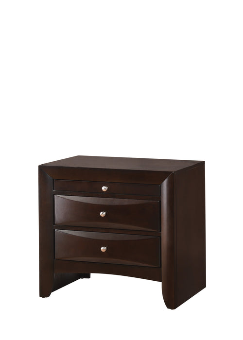 Emily Dark Cherry Storage Platform Bedroom Set