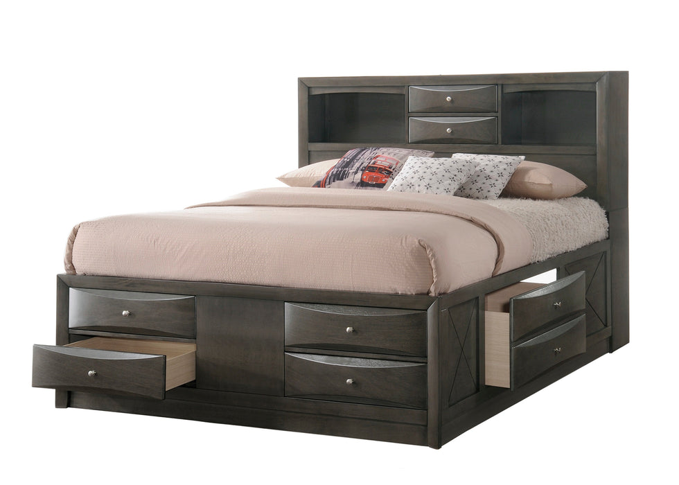 Emily Gray Storage Platform Bedroom Set