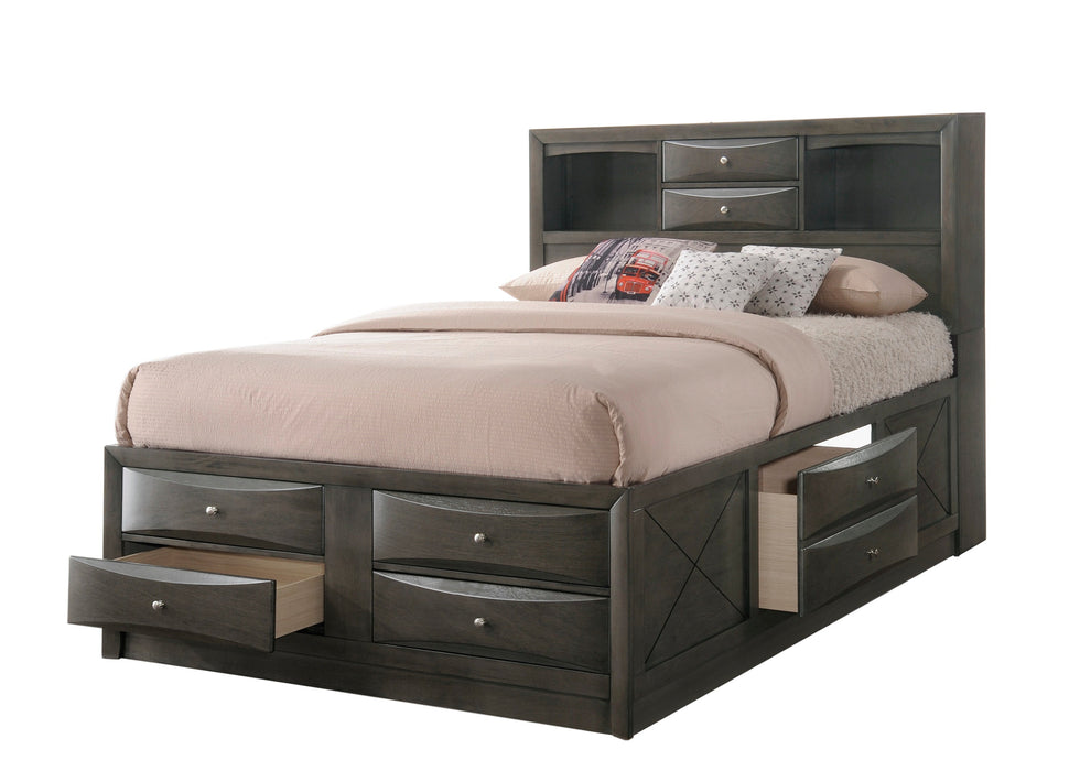 Emily Gray Storage Platform Bedroom Set