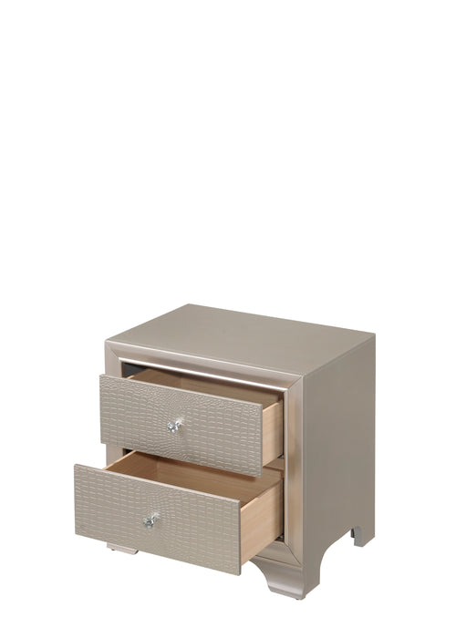 Lyssa Champagne Nightstand