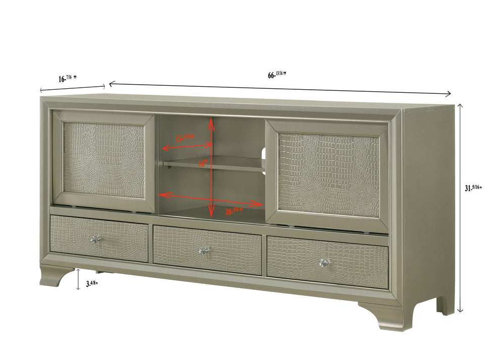 Lyssa Champagne TV Stand