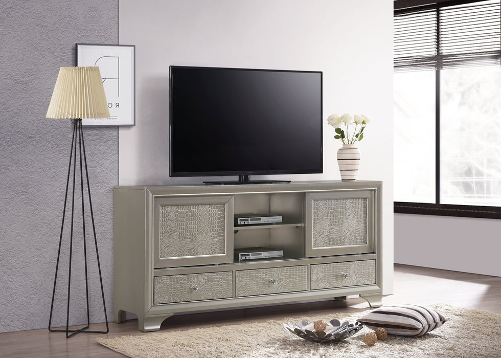 Lyssa Champagne TV Stand