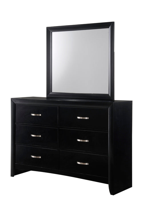 Galinda Black Bedroom Mirror (Mirror Only)