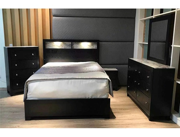 Cadence Black LED Panel Bedroom Set

B4510