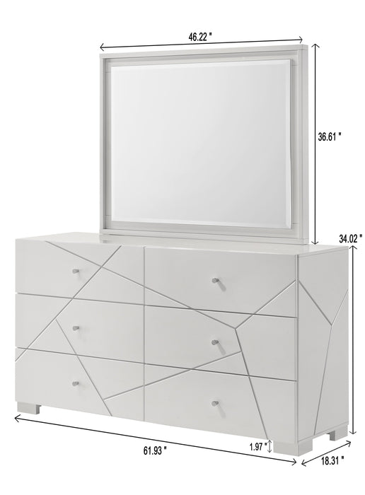 Ayla White Panel Bedroom Set