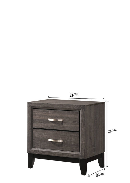 Akerson Gray Panel Bedroom Set