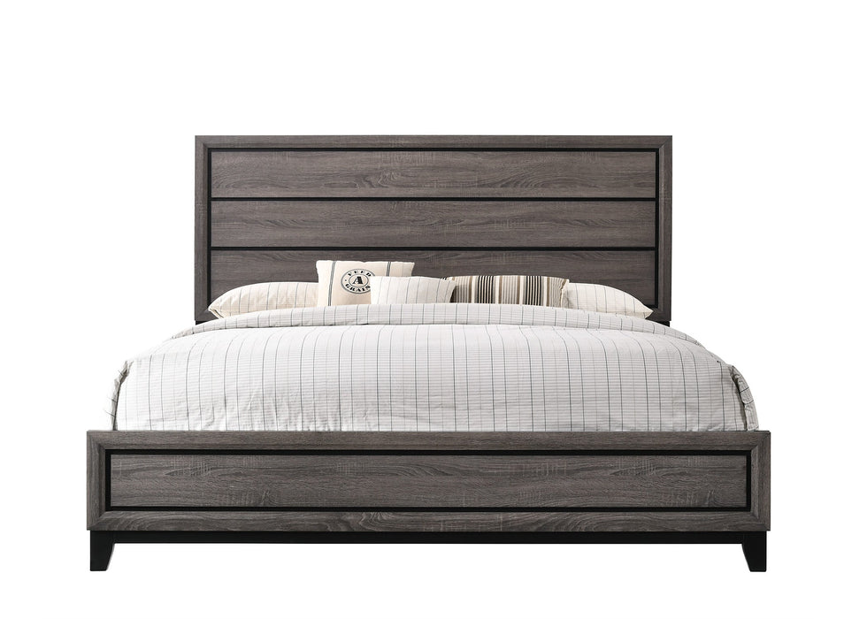 Akerson Gray Panel Bedroom Set