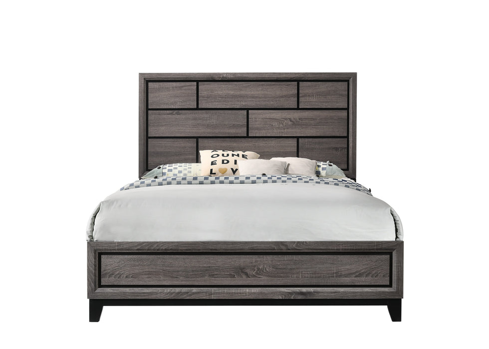 Akerson Gray Panel Bedroom Set