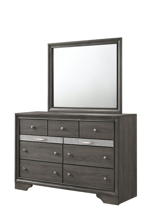 Regata Gray/Silver Bedroom Mirror (Mirror Only)