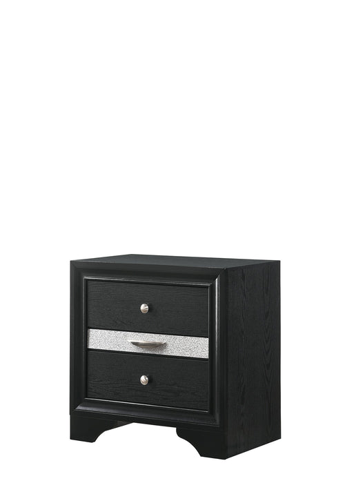 Regata Black/Silver Nightstand