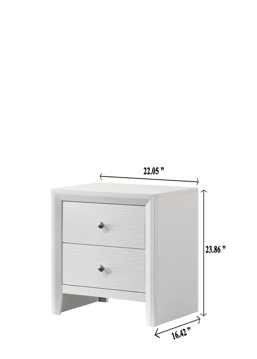 Evan White Nightstand