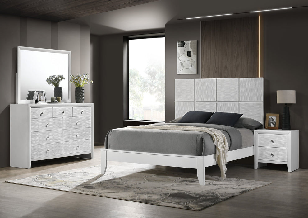 Denker White Panel Youth Bedroom Set